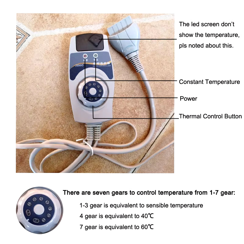 New Far Infrared Heating Pad Natural Jade Tourmaline Mat Electric Hot Stone Heating Mattress Therapy Massage Cushion Jade Mat