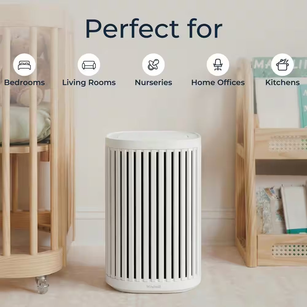 The Air Purifier 3-In-1, Ultra-Quiet, Medical Grade, True HEPA Filter, AHAM Verifide, up to 975 Sq Ft, in White