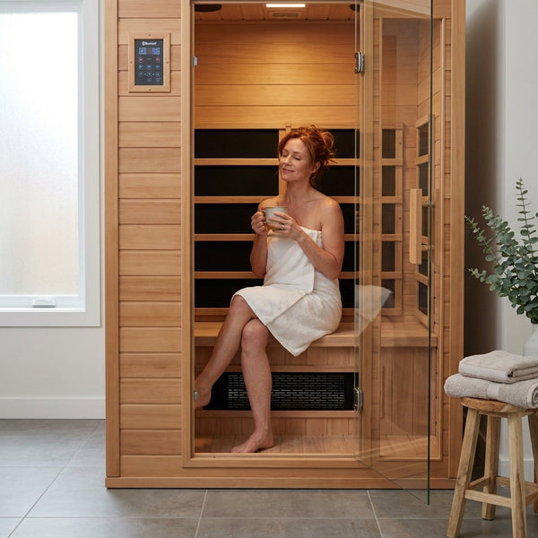 Infrared Sauna Built for Daily Wellness, 4-Person Capacity, Canadian Cedar Wood, Bluetooth Compatible