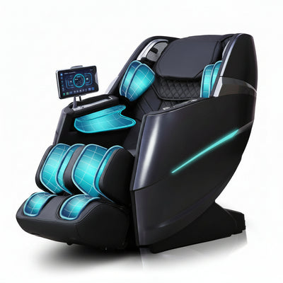 Massage Chair Full Body, 4D Zero Gravity Massage Chairs, 20 Auto Modes, 11 Massage Technique, 40 Airbags Shiatsu Massage, APP Control with Hifi Bluetooth Speaker Black