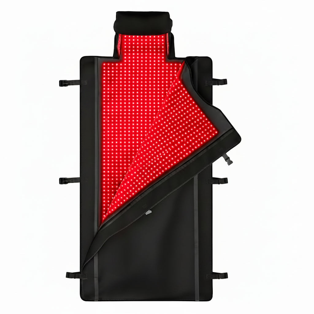 Red Light Therapy Mat for Full Body — 87.4"X33" Infrared Red Light Blanket with 2874 (660Nm & 850Nm) Leds for Home Use
