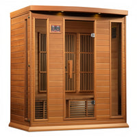 Dynamic Infrared Saunas 4 - Person Indoor Bluetooth Compatible FAR Infrared Sauna in Cedar