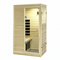 Infrared Sauna Built for Home Wellness, European Aspen Wood, Low EMF Carbon Panels, 905W Heating, Compact